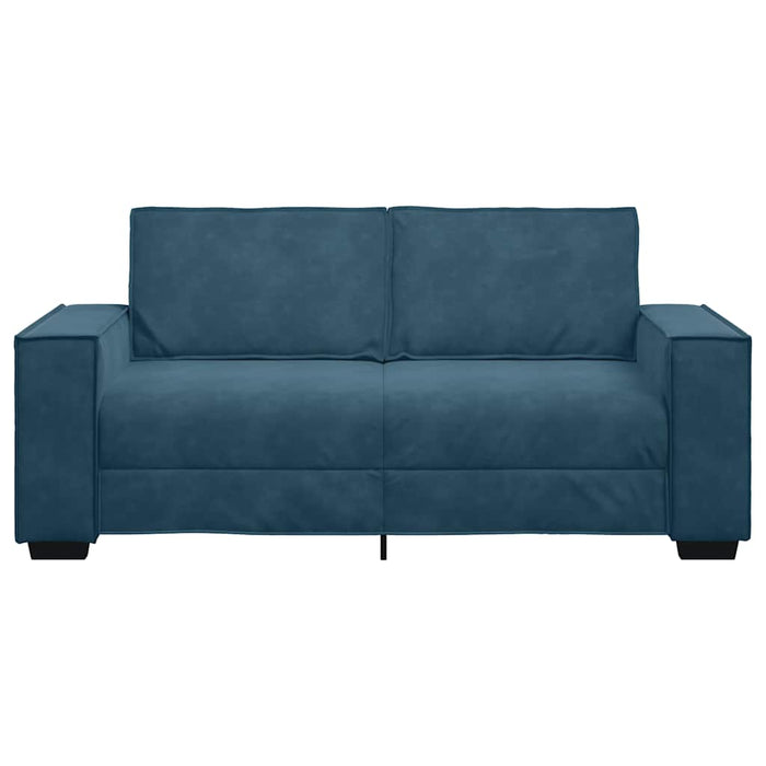 Canapea cu 2 locuri, albastru, 180x78x84 cm, catifea WALTI