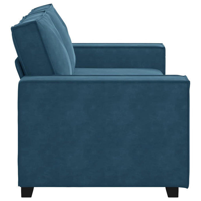 Canapea cu 2 locuri, albastru, 180x78x84 cm, catifea WALTI