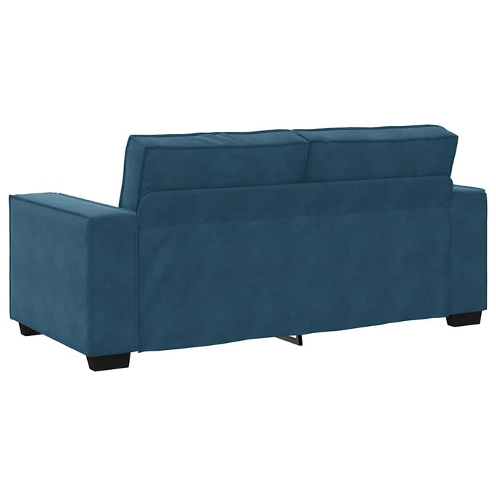 Canapea cu 2 locuri, albastru, 180x78x84 cm, catifea WALTI