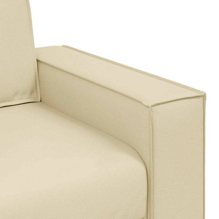 Fotoliu Crem 100 cm Piele artificială WALTI