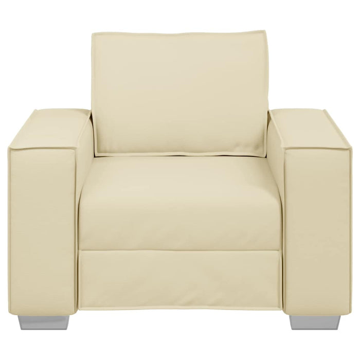 Fotoliu Crem 100 cm Piele artificială WALTI