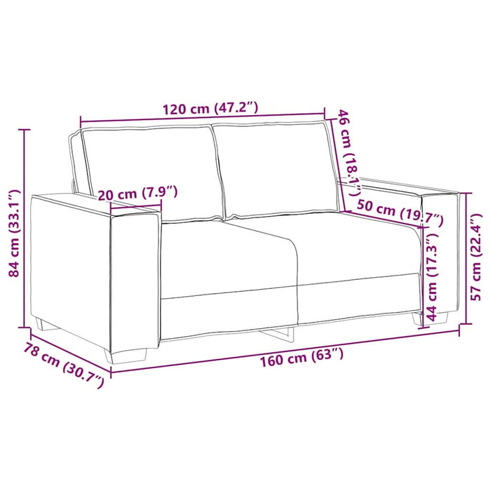 Canapea 120cm Roșu Vin țesătură - WALTI WALTI