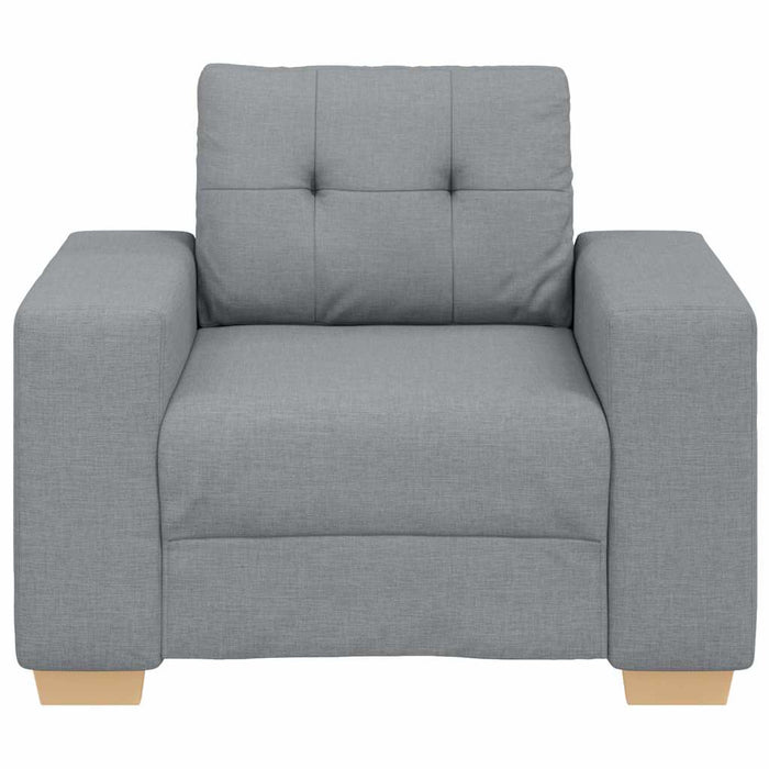 Fotoliu canapea, gri deschis,100x78x80 cm, material textil WALTI