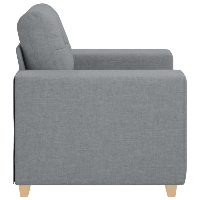 Fotoliu canapea, gri deschis,100x78x80 cm, material textil WALTI