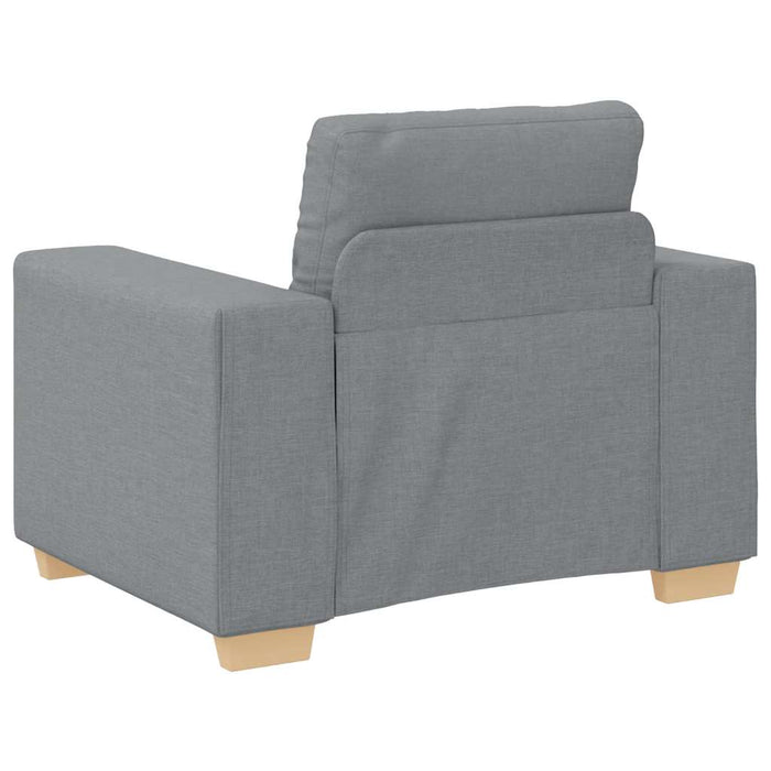 Fotoliu canapea, gri deschis,100x78x80 cm, material textil WALTI