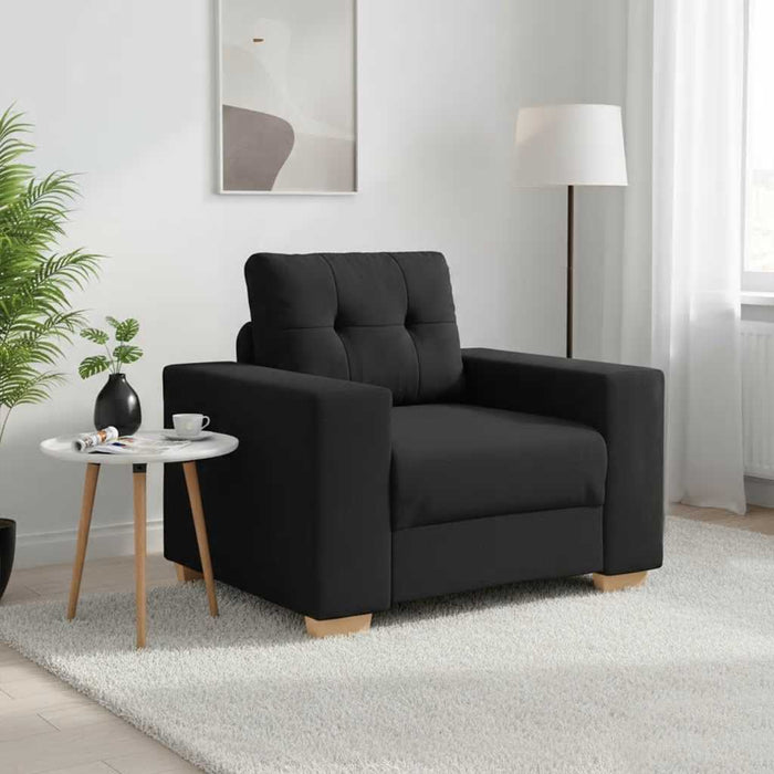 Canapea Scaun Negru 100x78x80 cm Tesatura WALTI