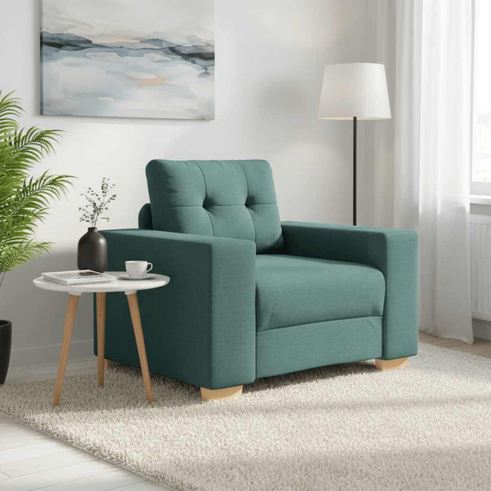 Canapea fotoliu verde închis 100x78x80 cm, material textil - WALTI WALTI
