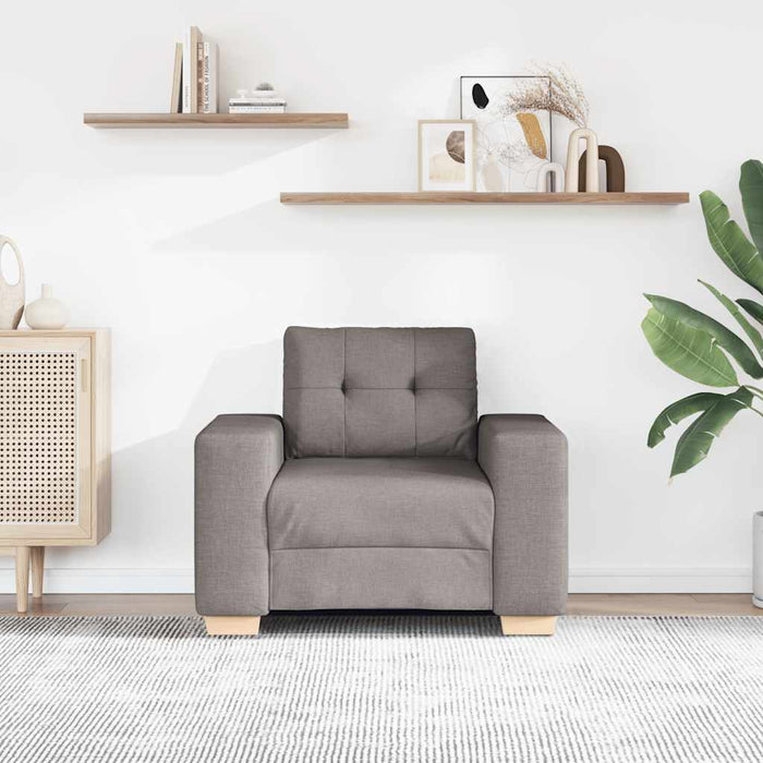Canapea fotoliu gri taupe 100x78x80 cm, material textil - WALTI WALTI