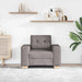 Canapea fotoliu gri taupe 100x78x80 cm, material textil - WALTI WALTI