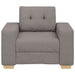 Canapea fotoliu gri taupe 100x78x80 cm, material textil - WALTI WALTI