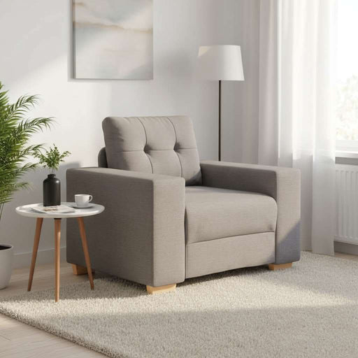 Canapea fotoliu gri taupe 100x78x80 cm, material textil - WALTI WALTI