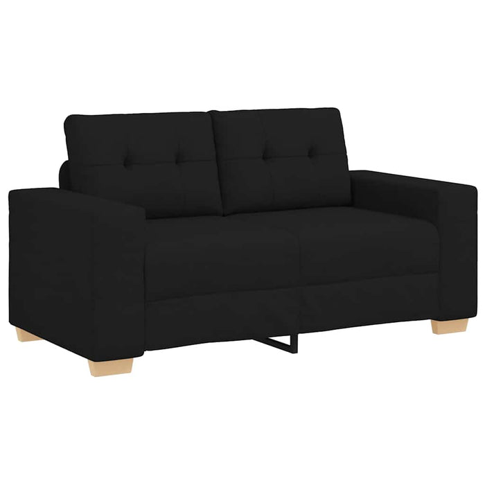 Canapea Loveseat Negru 160x77x82 cm Stofa WALTI