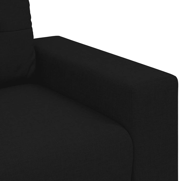Canapea Loveseat Negru 160x77x82 cm Stofa WALTI