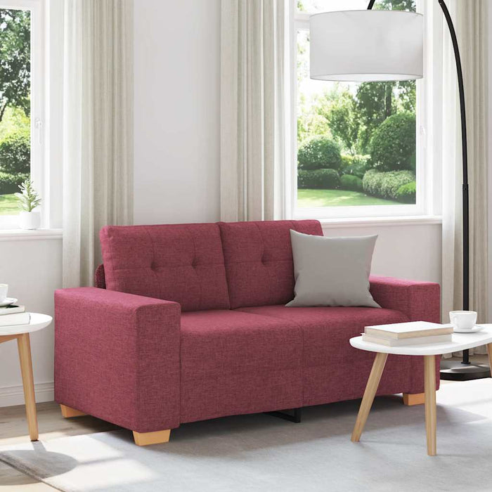 Canapea extensibilă, culoare roșu-vin, 160x77x82 cm, material textil - WALTI WALTI