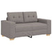 Canapea extensibilă cu două locuri, gri taupe, 160x77x82 cm, material textil - WALTI WALTI