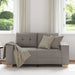 Canapea extensibilă cu două locuri, gri taupe, 160x77x82 cm, material textil - WALTI WALTI
