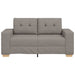 Canapea extensibilă cu două locuri, gri taupe, 160x77x82 cm, material textil - WALTI WALTI