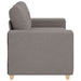 Canapea extensibilă cu două locuri, gri taupe, 160x77x82 cm, material textil - WALTI WALTI