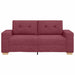Canapea extensibilă, culoare roșu-vin, 180x77x82 cm, material textil - WALTI WALTI