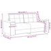 Canapea extensibilă maro 180x77x82 cm, material textil - WALTI WALTI