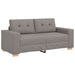 Canapea extensibilă tip loveseat, gri taupe, 180x77x82 cm, material textil - WALTI WALTI