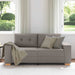 Canapea extensibilă tip loveseat, gri taupe, 180x77x82 cm, material textil - WALTI WALTI