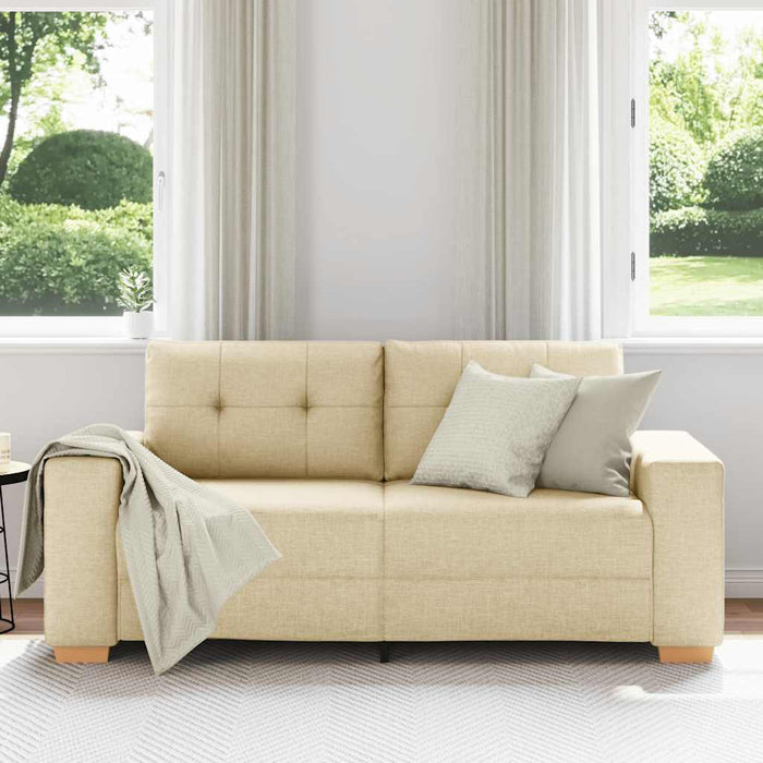 Canapea extensibilă crem 180x77x82 cm, material textil - WALTI WALTI