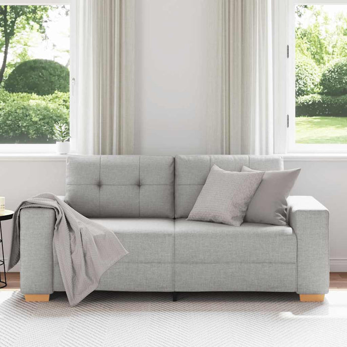 Canapea extensibilă cu două locuri, gri nor, 180x77x82 cm, material textil - WALTI WALTI