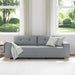 Canapea cu 3 locuri, gri deschis, 220x78x80 cm, material textil - WALTI WALTI