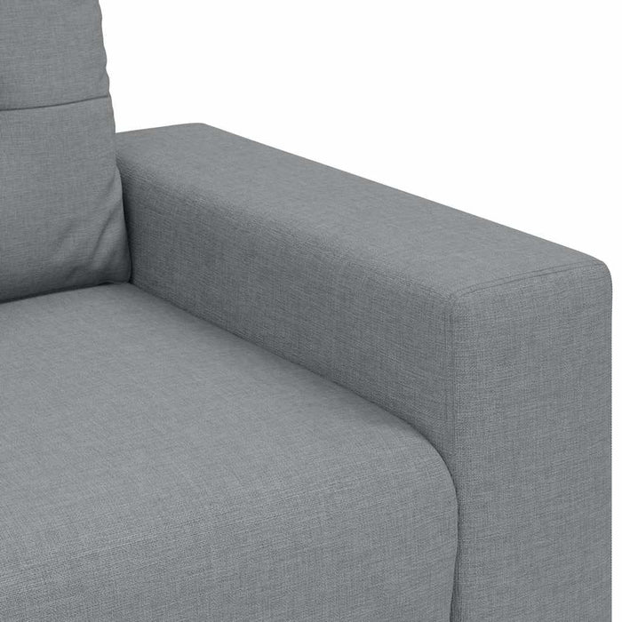 Canapea cu 3 locuri, gri deschis, 220x78x80 cm, material textil - WALTI WALTI