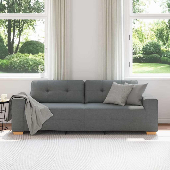 Canapea cu 3 locuri, gri închis, 220x78x80 cm, material textil - WALTI WALTI