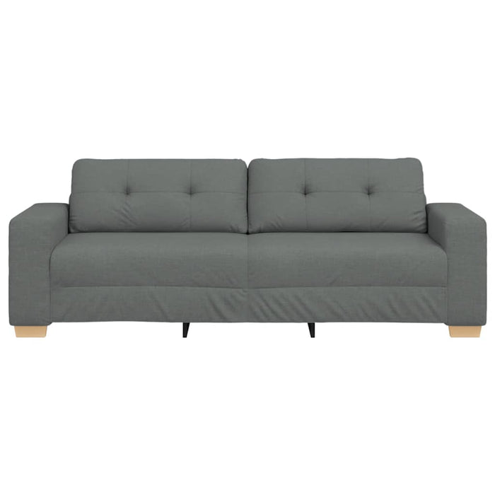 Canapea cu 3 locuri, gri închis, 220x78x80 cm, material textil - WALTI WALTI