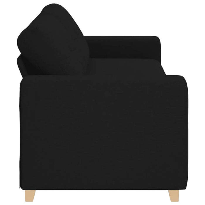 Canapea cu 3 locuri, neagră, 220x78x80 cm, material textil - WALTI WALTI