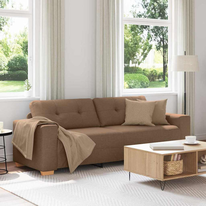 Sofa cu 3 locuri Maro 220 cm țesătură WALTI