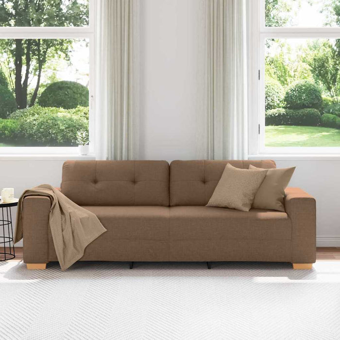 Sofa cu 3 locuri Maro 220 cm țesătură WALTI