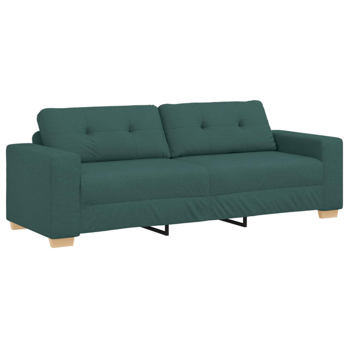 Sofa cu 3 locuri Verde închis 220 cm țesătură WALTI