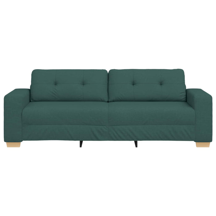 Sofa cu 3 locuri Verde închis 220 cm țesătură WALTI