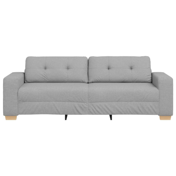Sofa cu 3 locuri Gri nori 220 cm țesătură WALTI