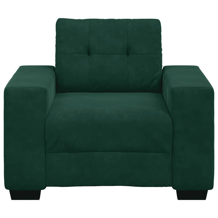 Canapea fotoliu verde închis 100x78x80 cm catifea - WALTI WALTI