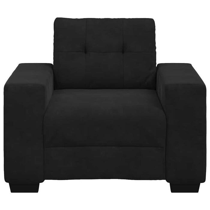 Canapea scaun negru 100x78x80 cm catifea WALTI