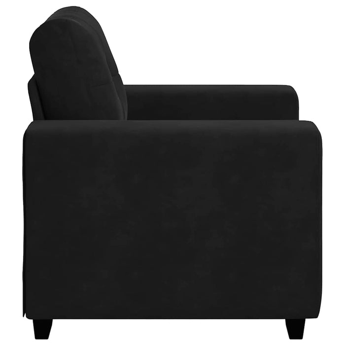 Canapea scaun negru 100x78x80 cm catifea WALTI