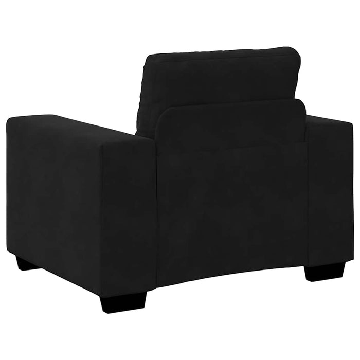 Canapea scaun negru 100x78x80 cm catifea WALTI