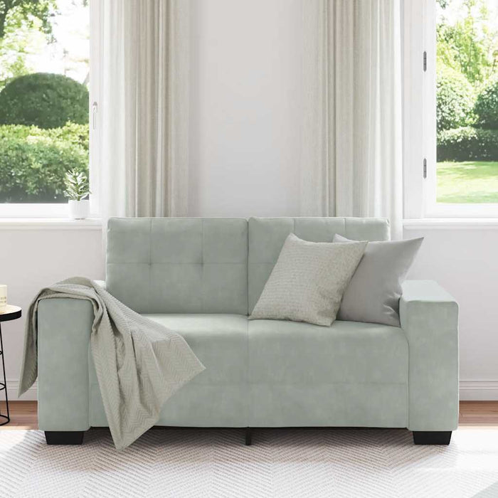 Canapea lovesea gri deschis 160x77x82 cm catifea WALTI