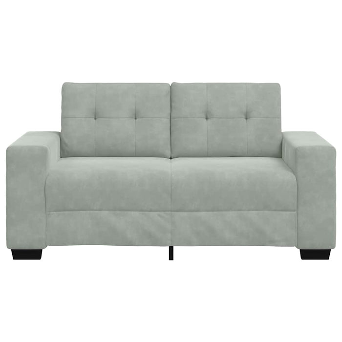 Canapea lovesea gri deschis 160x77x82 cm catifea WALTI