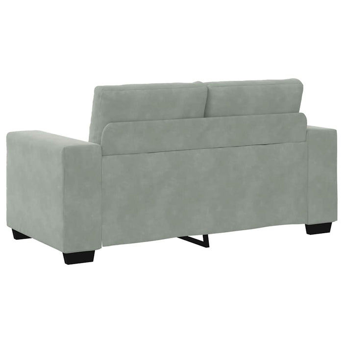 Canapea lovesea gri deschis 160x77x82 cm catifea WALTI