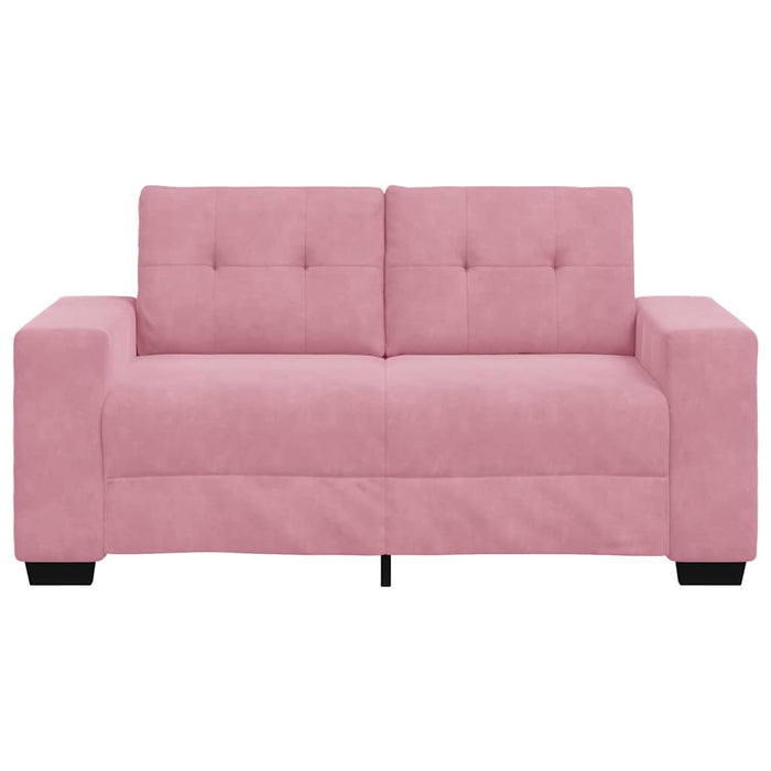 Canapea pentru două persoane Roz 160 cm Catifea WALTI