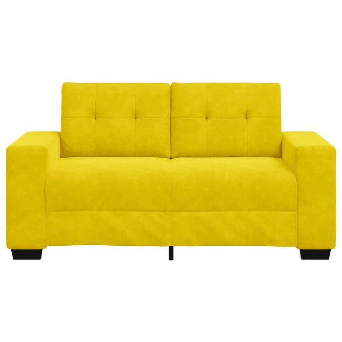 Canapea pentru două persoane Galben 160 cm Catifea WALTI