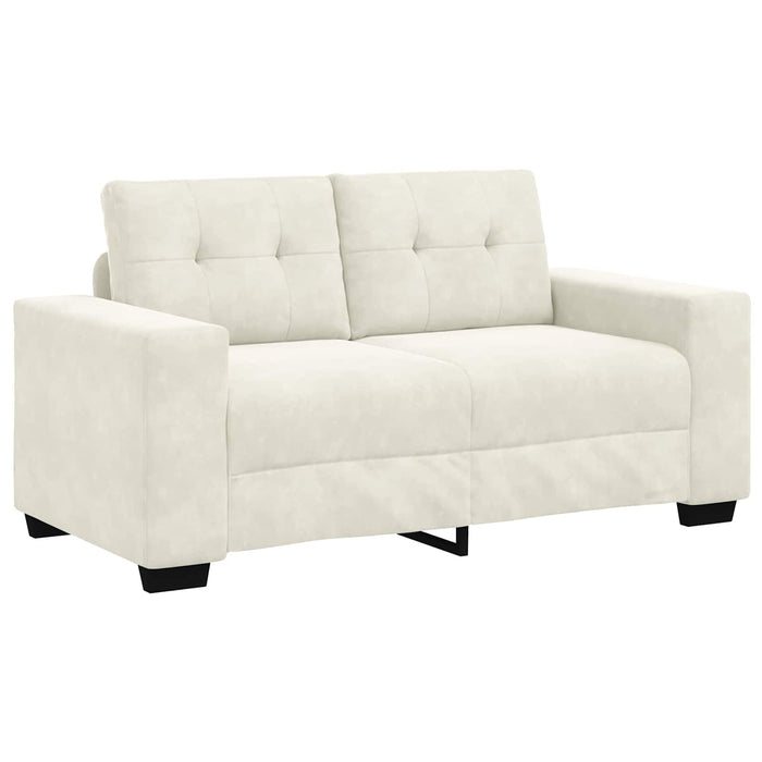 Canapea pentru două persoane Crem 160 cm Catifea WALTI