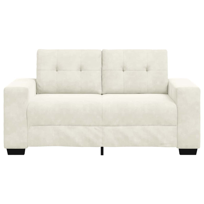 Canapea pentru două persoane Crem 160 cm Catifea WALTI