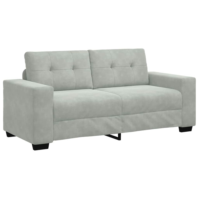 Canapea loveseat gri deschis 180x77x82 cm catifea WALTI